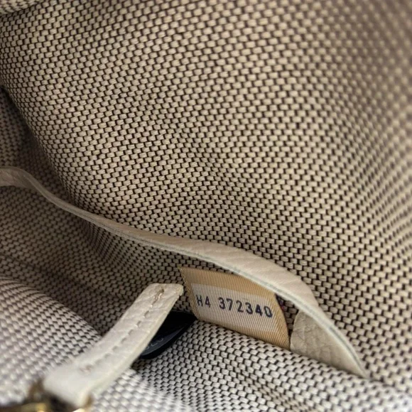 Vintage Dooney and Bourke Beige/White Small Hobo Bag NWOT Bag - Picture 5 of 8